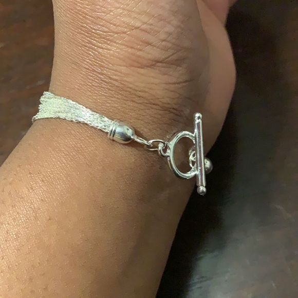 ❌Silver Multi Strand Chain Bracelet - Picture 5 of 9